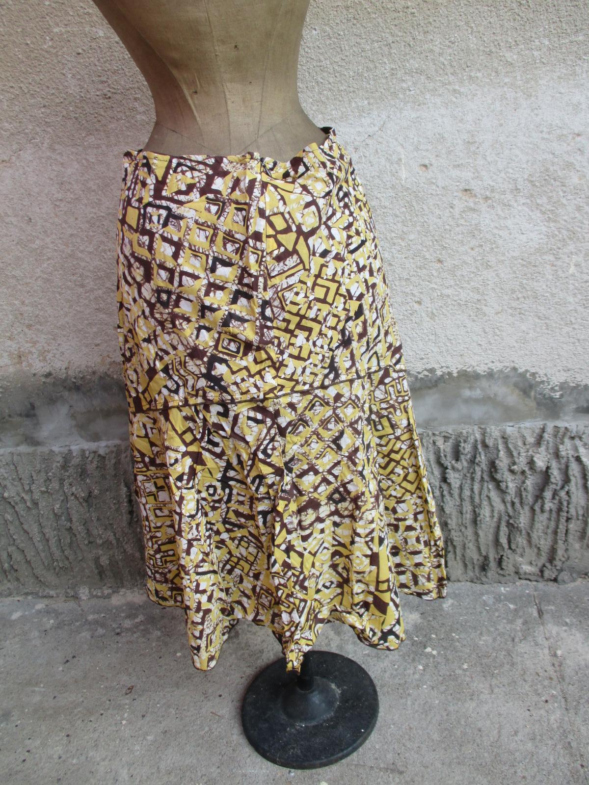 Vintage dámská bavlněná sukně z Maroca Ref. Nina T. 43  ....60/70 léta - Starožitnosti a umění
