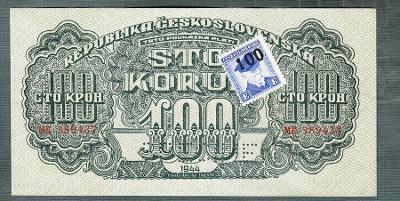100 korun 1944 KOLEK perf. stav 0