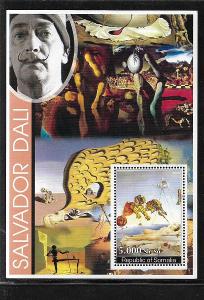 Somálsko - Salvador Dalí - SEN (tygři, slon)