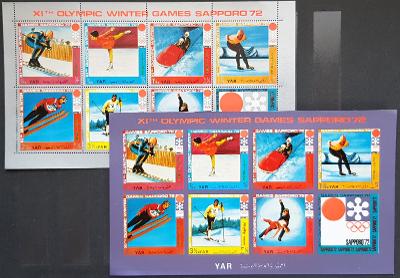 Jemen YAR Olympijské hry 1972, Sapporo 2xtiskový list