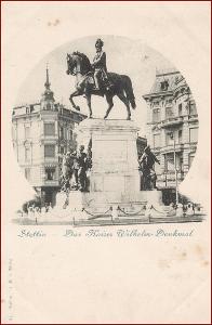 Szczecin (Stettin) * Kaiser Wilhelm, socha, koně * Polsko * Z1820