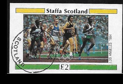 Skotsko -Staffa, OH Los Angeles 1984 - běh