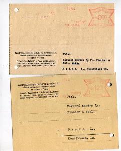 PRAHA - NÁKUPNÍ DRUŽSTVO - MLÝNY  - FRANKOTYP 1945,46 (M - 2