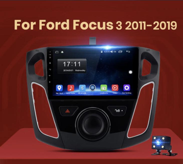 Android Autorádio pro FORD FOCUS mk3 (2011-2019) s KAMEROU, WIFI GPS - TV, audio, video