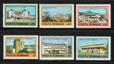 Rumunsko 1979 Moderní architektura Mi# 3601-06 2125