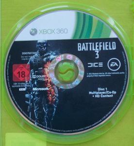 Battlefield 3, XBOX 360, jen disk 1