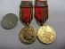 SSSR Sada 2 miniaturních medailí 50 a 60 let vítězství ve válce - Zberateľstvo