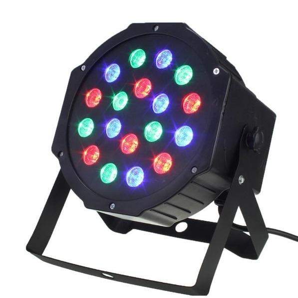 LED reflektor, RGB, 18 diod + dárek - Zvukové a světelné aparatury