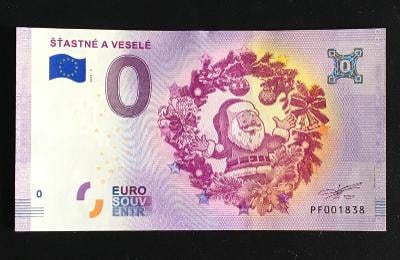 0 Euro Souvenir ŠŤASTNÉ A VESELÉ 2019 