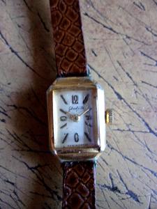 Staré Německé dámské náramkové hodinky,Glasthutte,funkční KUP-TEĎ