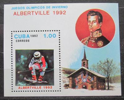 Kuba 1992 ZOH Albertville, lyžování Mi# Block 126 1762