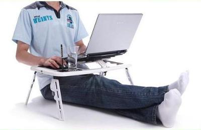 Skládací stolek e-table + chlazení pod laptop do postele 0071