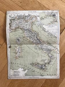 Stará mapa Itálie