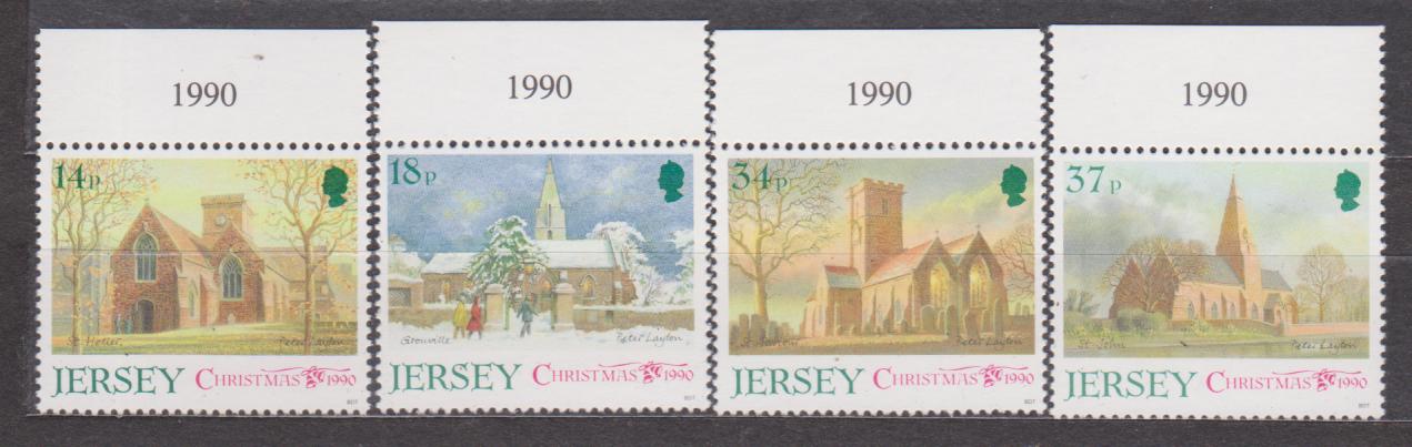 Jersey - kostely - Známky