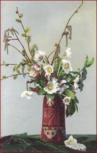 Květiny * kytice, váza, zátiší, umělecká * M2918