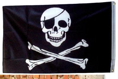 Vlajka Pirát hnáty - nylon 90x150cm