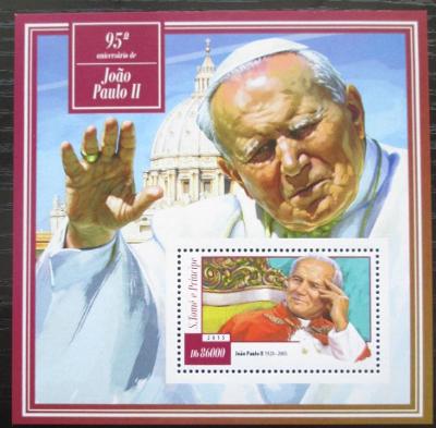 Svatý Tomáš 2015 Papež Jan Pavel II. Mi# Block 1063 Kat 8.50€ 1302