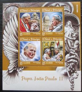 Svatý Tomáš 2016 Papež Jan Pavel II. Mi# 6686-89 Kat 12€ 1304