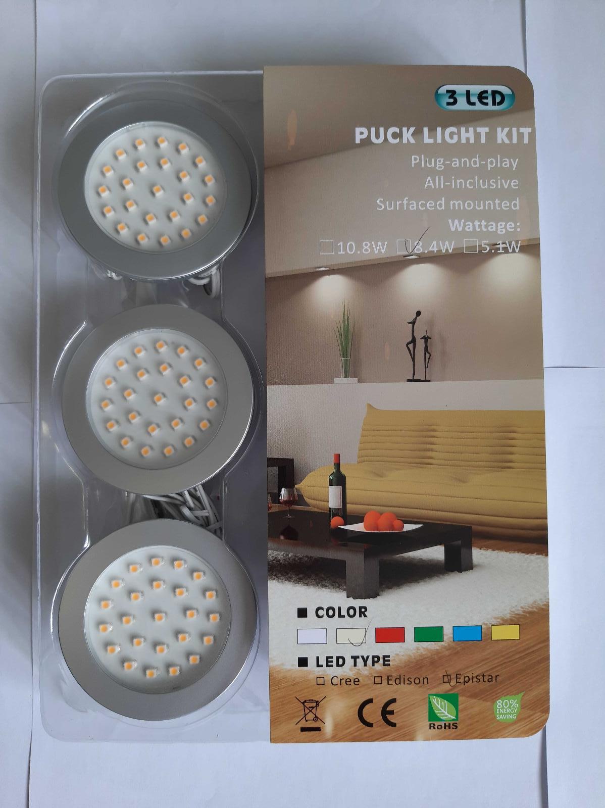 LED bodovka 2.8W denná biela 3x vr. napájacieho zdroja - Zariadenia pre dom a záhradu