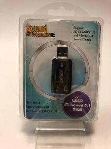 USB - Zvuková karta stereo, podpora 3D zvuku (AC-3) a virtuálního 5.1