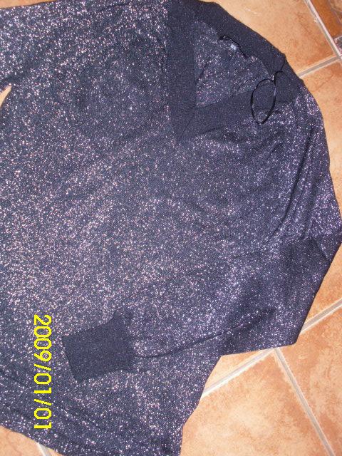 F&F černý svetr svetřík třpytivý vel. M až L - Dámské oblečení
