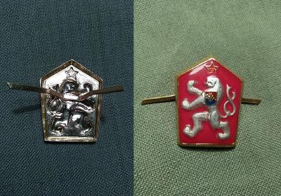 smaltovaný čepicový odznak ČSLA (čepičák, armáda, výstroj,lvíček,ČSSR)