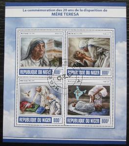 Niger 2017 Matka Tereza Mi# 5092-95 Kat 13€ 2080