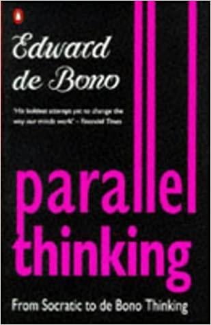 Edward de Bono: Parallel Thinking. From Socratic to de Bono Thinking