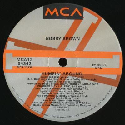 LP- BOBBY BROWN - Humpin' Around (12"Maxi singl)´1992  USA press