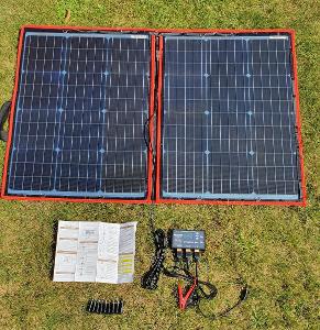 Solární nabíjecí skládací flexibilní panel - kufr o výkonu 110W