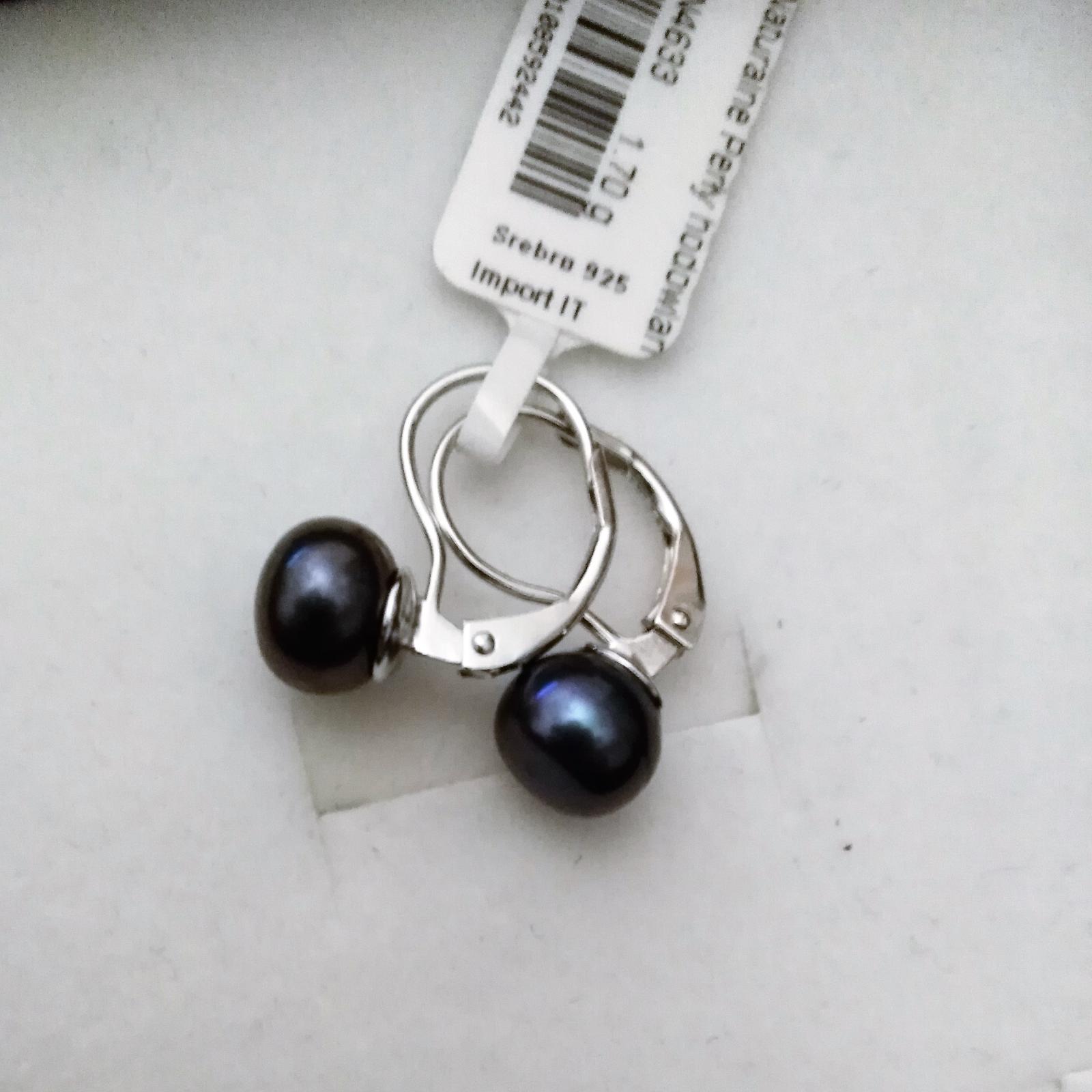 Stříbrné náušnice Staviori KSN4633 s přírodní perlou, sleva 33 % - Stříbrné šperky