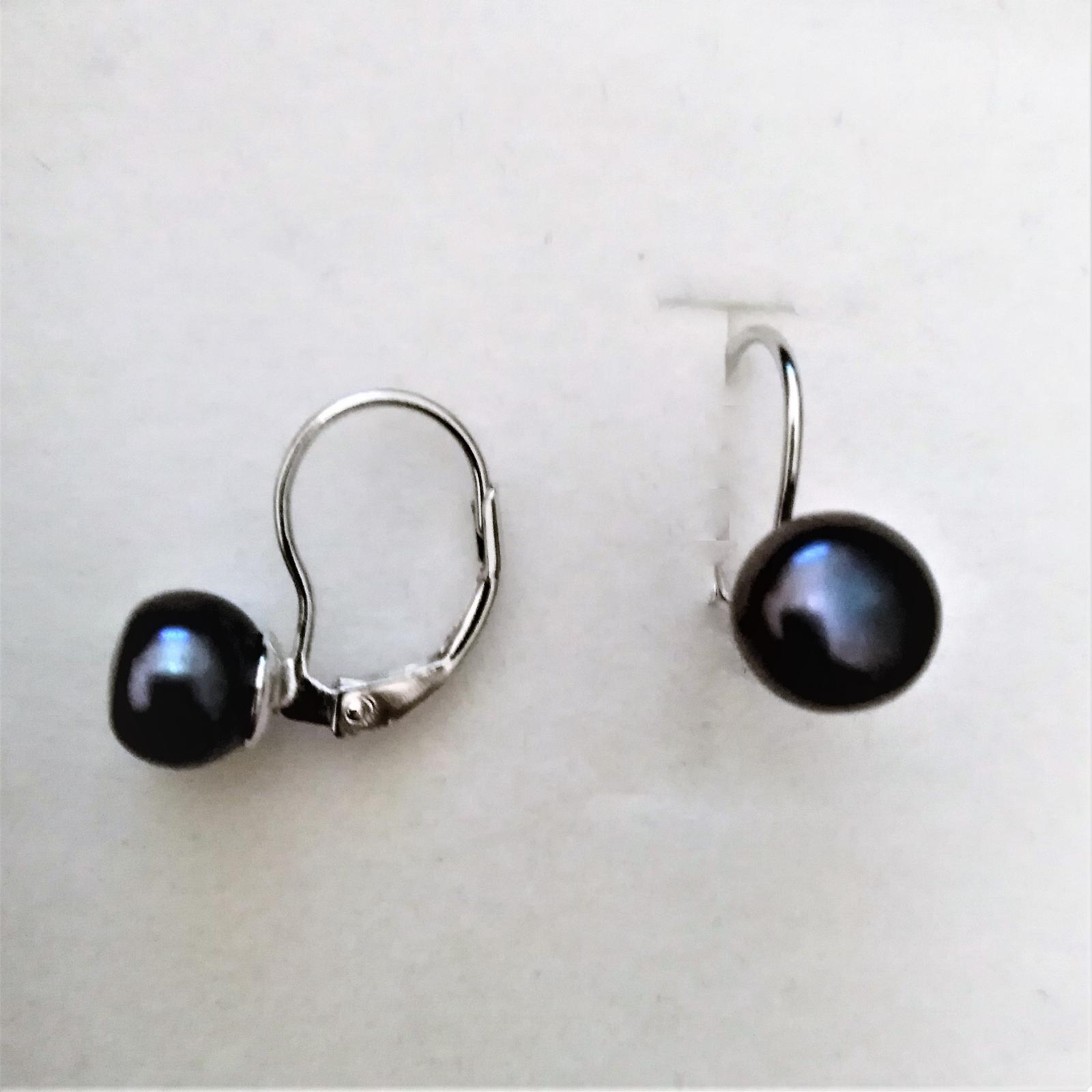 Stříbrné náušnice Staviori KSN4633 s přírodní perlou, sleva 33 % - Stříbrné šperky