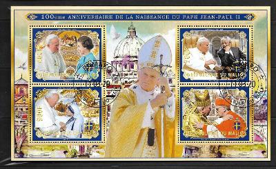 Mali 2020- Jan Pavel II+Alžběta II+Mandela+Matka Tereza+František I.