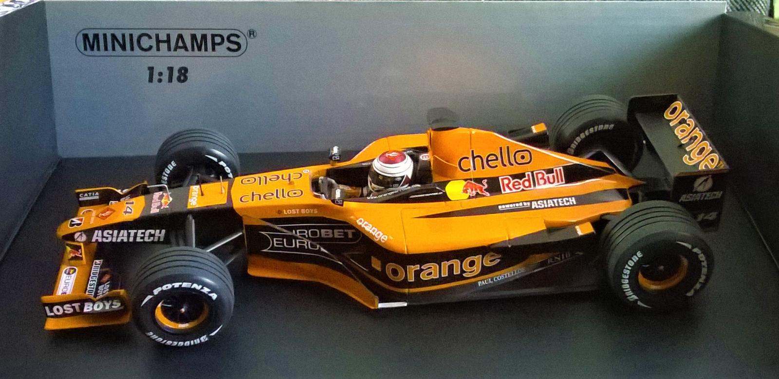 F1 Arrows Orange A22 J.Verstappen GP Malaysie 2001 Minichamps 1:18