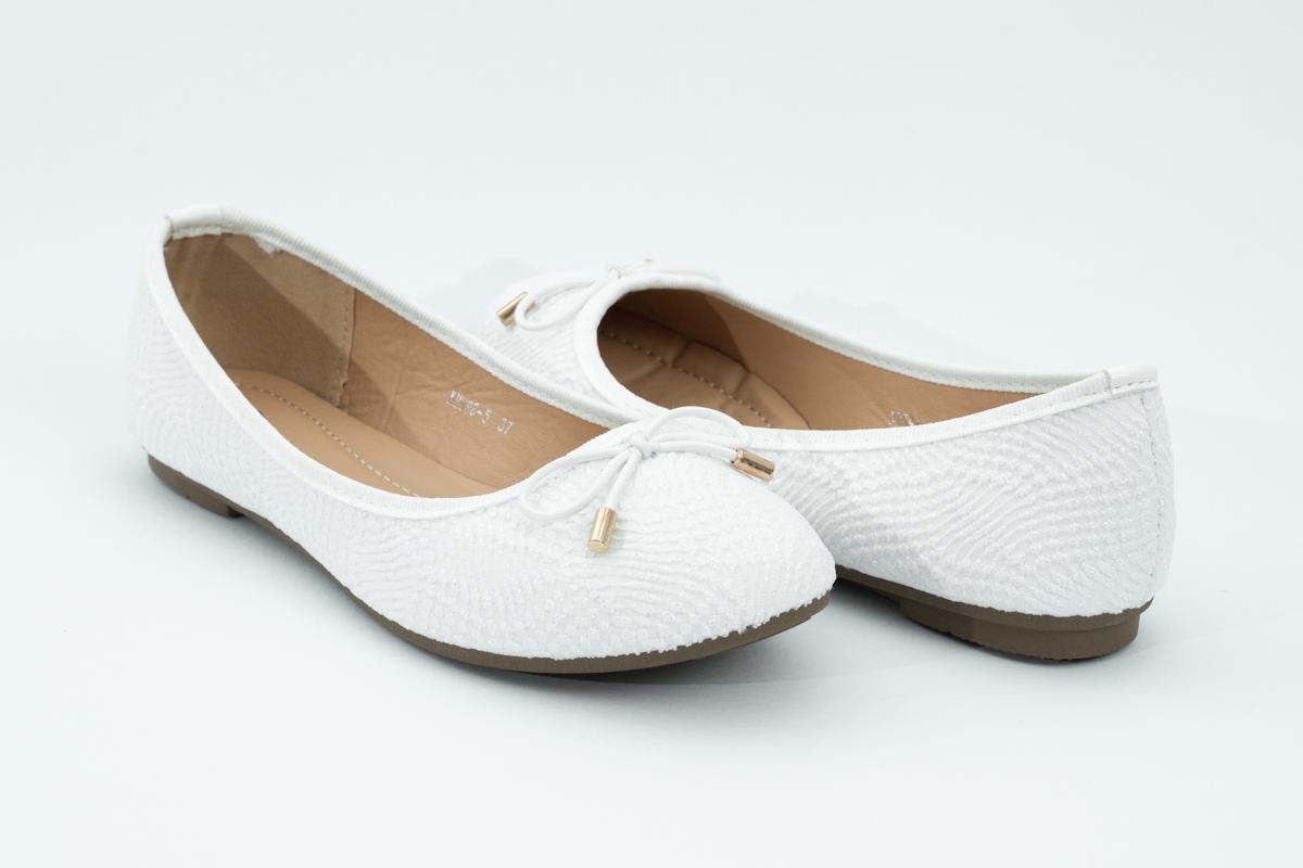 Luxusní bílé baleríny vel. 36,37,38,39 - SKLADEM ČERNÉ,ŠEDÉ - Dámské boty