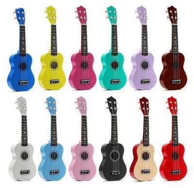 Sopránové ukulele kytara z lipového dřeva, různé barvy