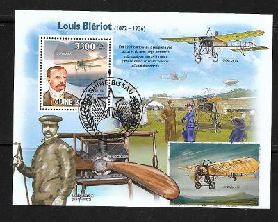 Guinea Bissau - letadla - Louis Blériot, O Blériout XI