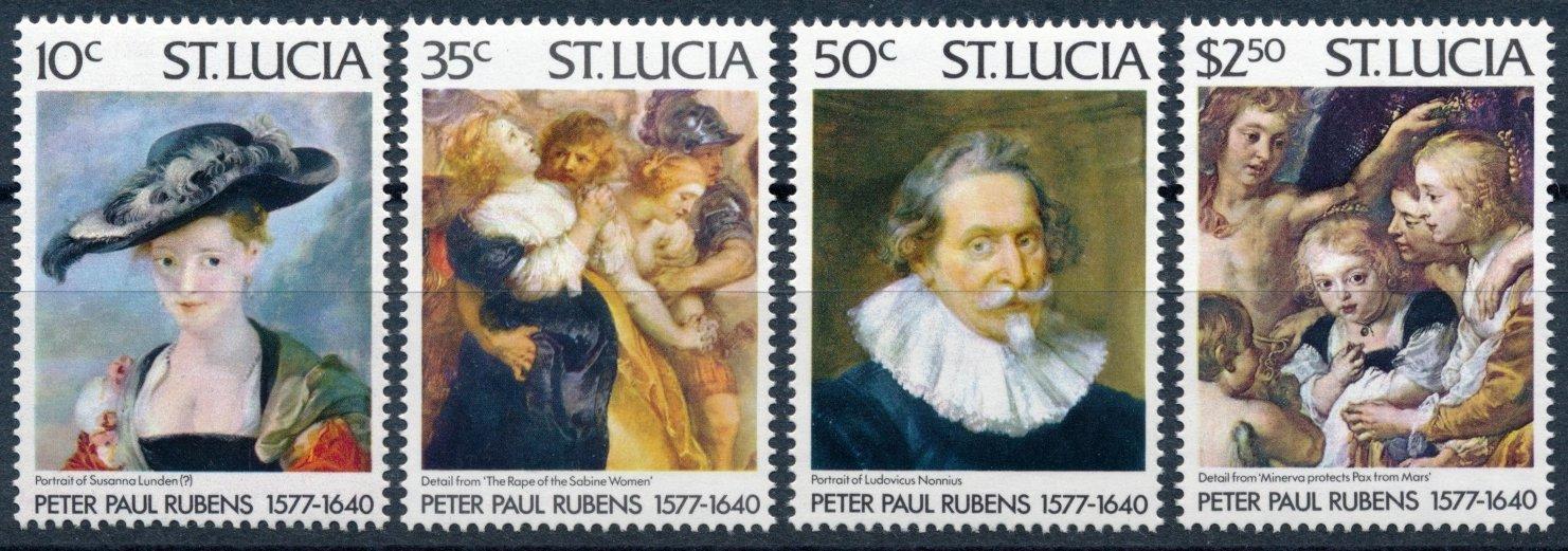 Svätá Lucia 1977 **/ Mi. 427-30 , komplet , P.P. Rubens , /N1/ - Známky