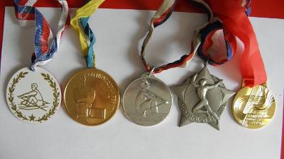 Sada ČR  sportovní medaile 5 ks
