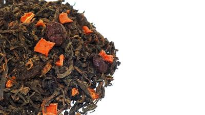 Pu-Erh brusnica 50 gramov červeného čaju