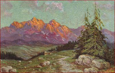 Degi nr. 1186 * hory, krajina, alpský motiv, umělecká * M6345