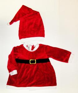 9439 SANTA - vánoční kostým pro holčičku vel.74