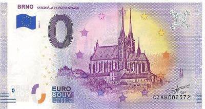 Brno 0€ bankovka suvenír
