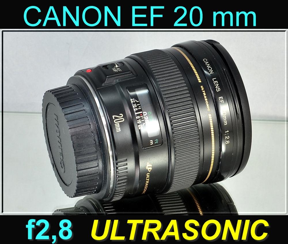 💥 Canon EF 20mm f/2.8 USM**pevný, širokoúhlý, 1:2.8, Ultrasonic