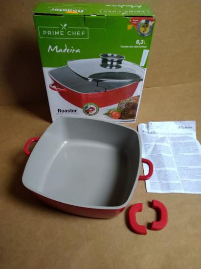 Pekáč Banquet MADEIRA 28x28x10 cm červená - Nekompletní ( BC 999 Kč ) - Vybavení do kuchyně