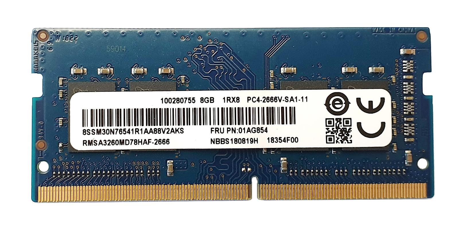 Paměťový modul Pamět 8GB pro Lenovo Legion Y540 Y530 Y740 Y730 Y720 - Notebooky, příslušenství