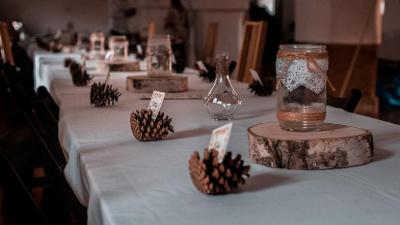 Svatební dekorace - Dřevěné kuláče / kulatiny 