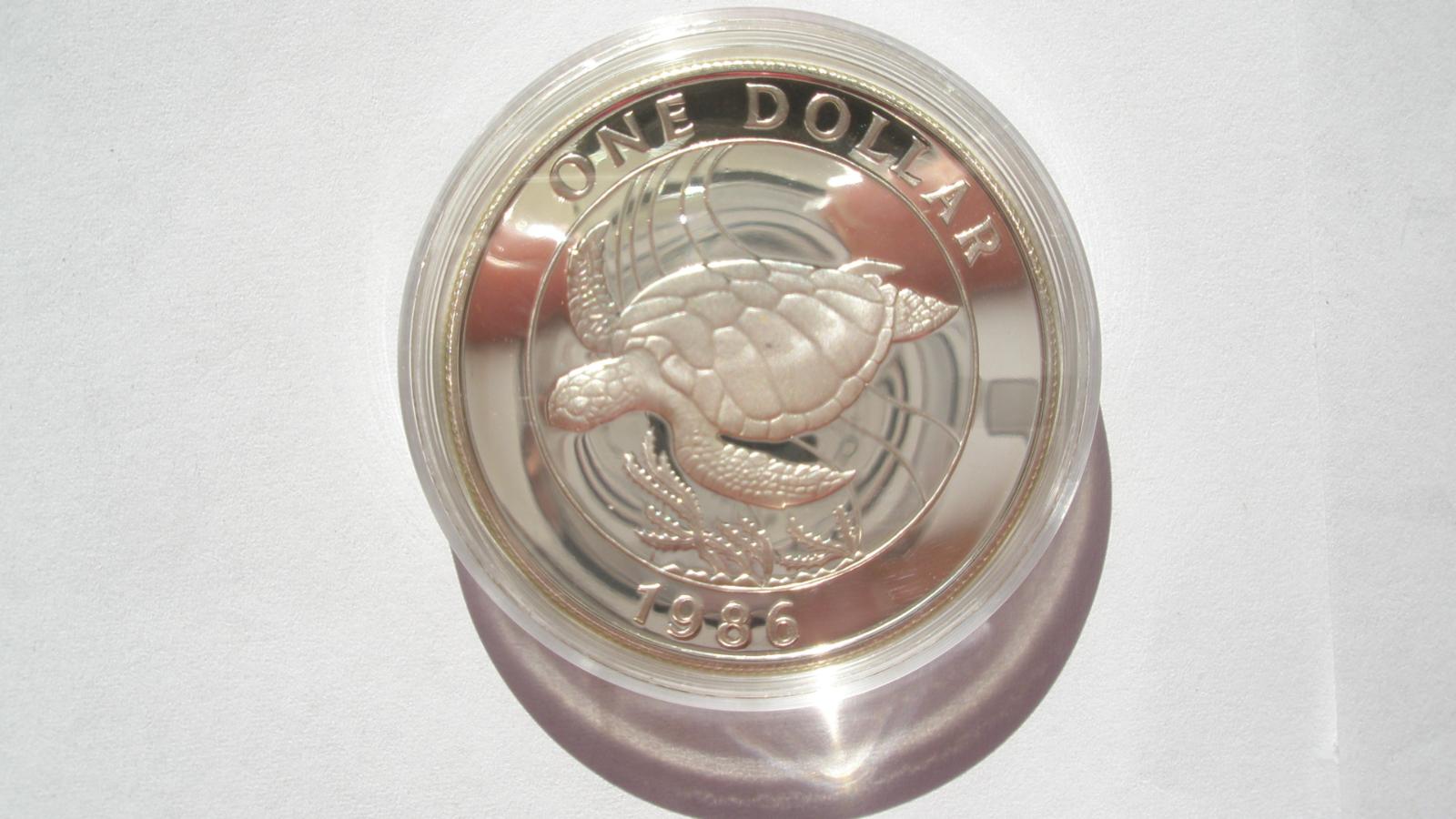 Bermudy 1 dolar 1986 - Numismatika