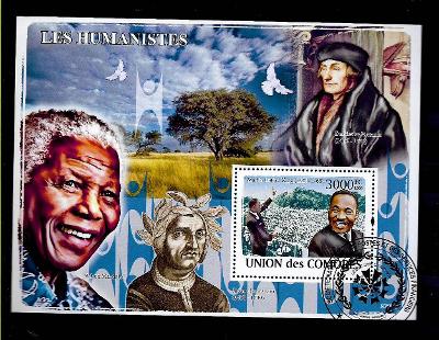 Komory 2008 - Martin Luther King, Nelson Mandela, Desiderius Erasmus