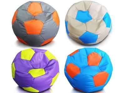 Sedací vak 100cm XXL "fotbalový míč" EKO KŮŽE uz naplneny Barvy
